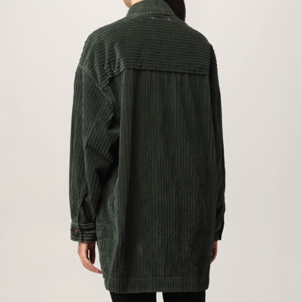 Ggdb green velvet cord Shacket - Picture 5 of 15